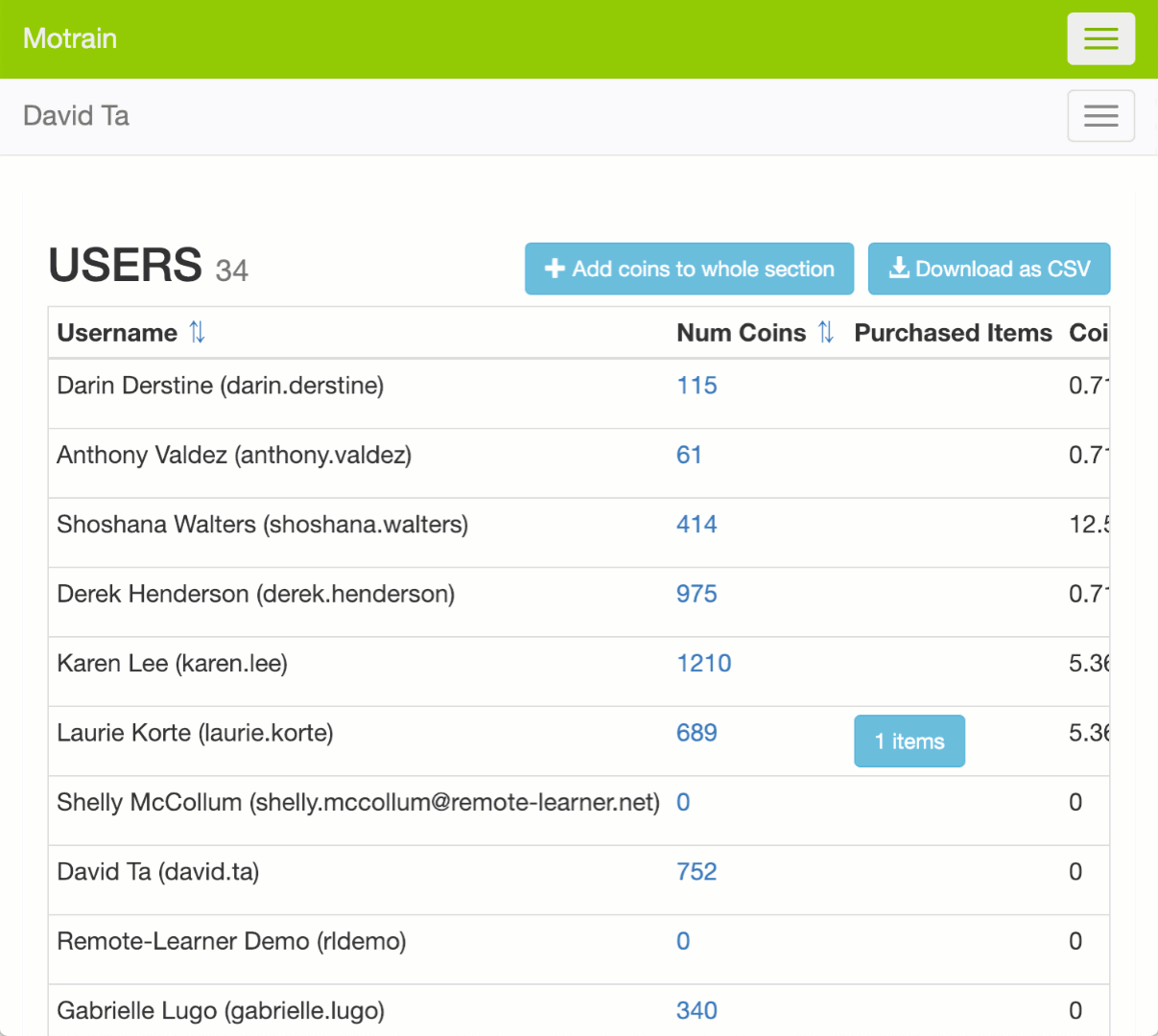 Adding multiple sections to the LMS