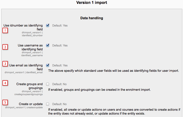 Data Hub data handling settings