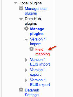 Version 1 import field mapping link