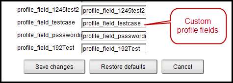 Custom Profile fields in the field mapping page