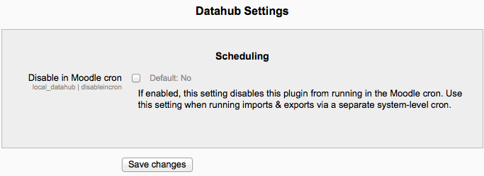 Disable Moodle cron setting