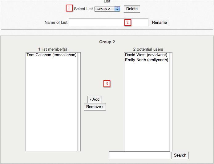 Creating an iMail list